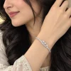 Silver Floral Cascade Bracelet (5)