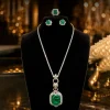 Green Halo Pendant Jewelry Set | Verdant Halo Green Halo Pendant Jewelry Set | Verdant Halo by Elviah